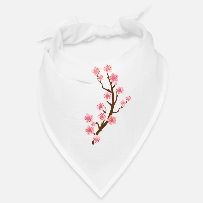 fleur de cerisier - Bandana - blanc