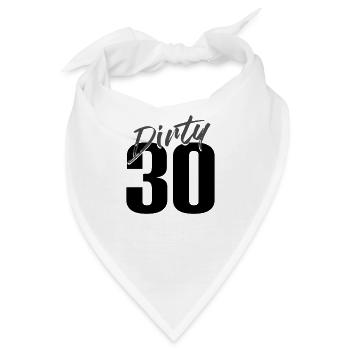 Dirty Thirty - Bandana - Weiß - Vorne