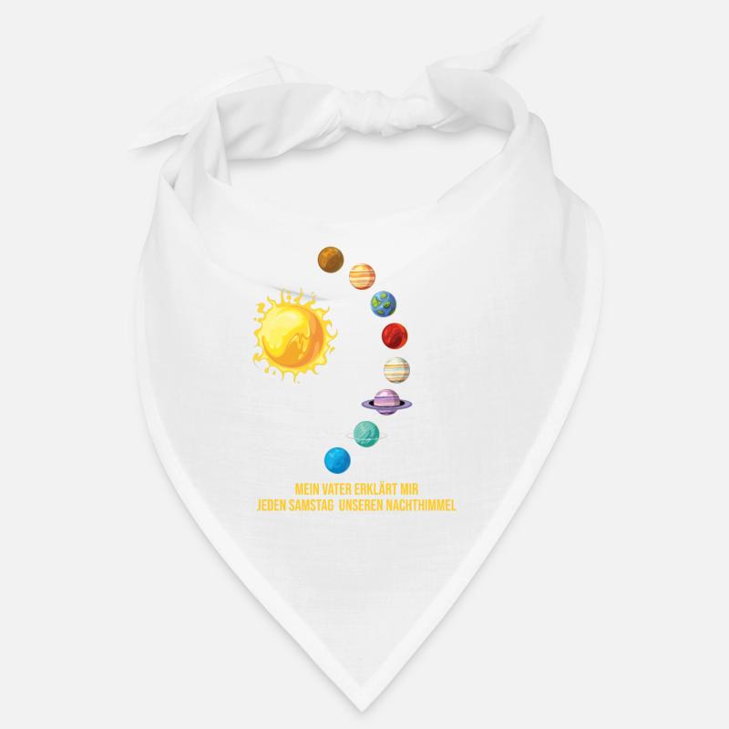 Mon père système solaire planète espace cadeau Bandana