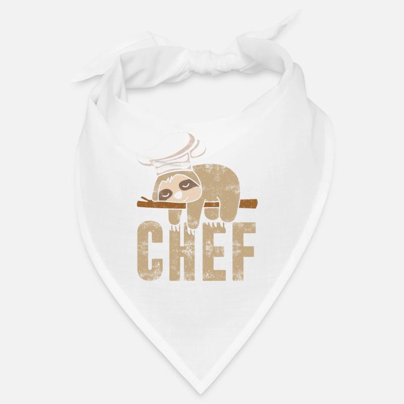 Faultier Chef Kochen Küche Backen Geschenk Bandana