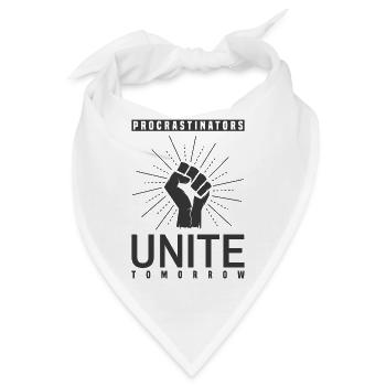 Prokrastination Vereint Euch Lustig - Bandana - Weiß - Vorne