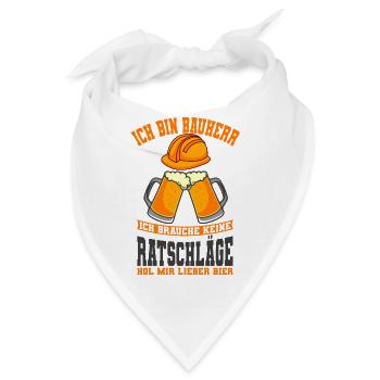 Bauherr - Bandana - Weiß - Vorne
