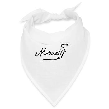Mozart signature - Bandana - Weiß - Vorne