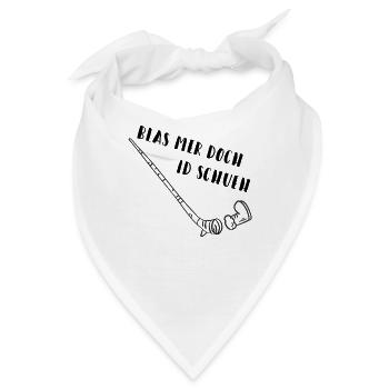 Blas mer doch id Schueh Schweizerdeutsch Spruch - Bandana - Weiß - Vorne
