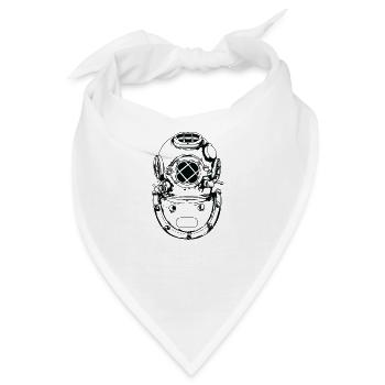 Taucherhelm für die Tiefsee - Bandana - Weiß - Vorne