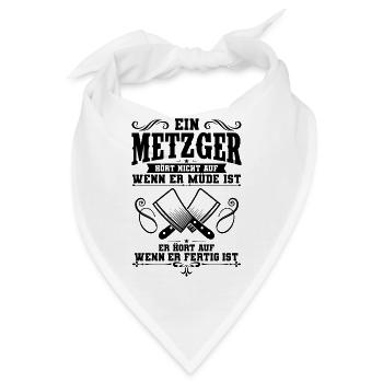 Metzger - Bandana - Weiß - Vorne