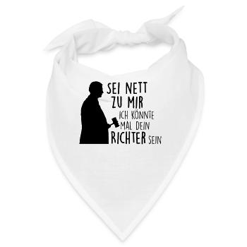 Zukünftiger Richter - Bandana - Weiß - Vorne