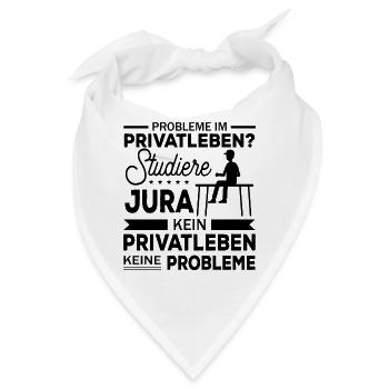 Jura Geschenk Spruch - Bandana - Weiß - Vorne