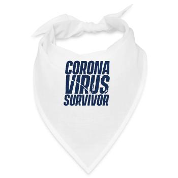 Corona Virus Wuhan Pandemie Coronavirus Epidemie - Bandana - Weiß - Vorne