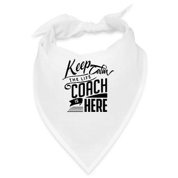 Trainer Guru Life Coach Lifestyle Lebenstrainer - Bandana - Weiß - Vorne
