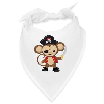 Pirat - Bandana - Weiß - Vorne