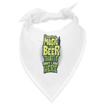 Country Music - Bandana - Weiß - Vorne