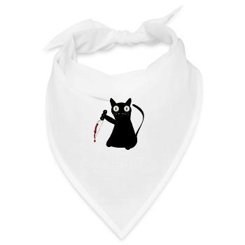 SERIAL KILLER CAT - Bandana - Weiß - Vorne