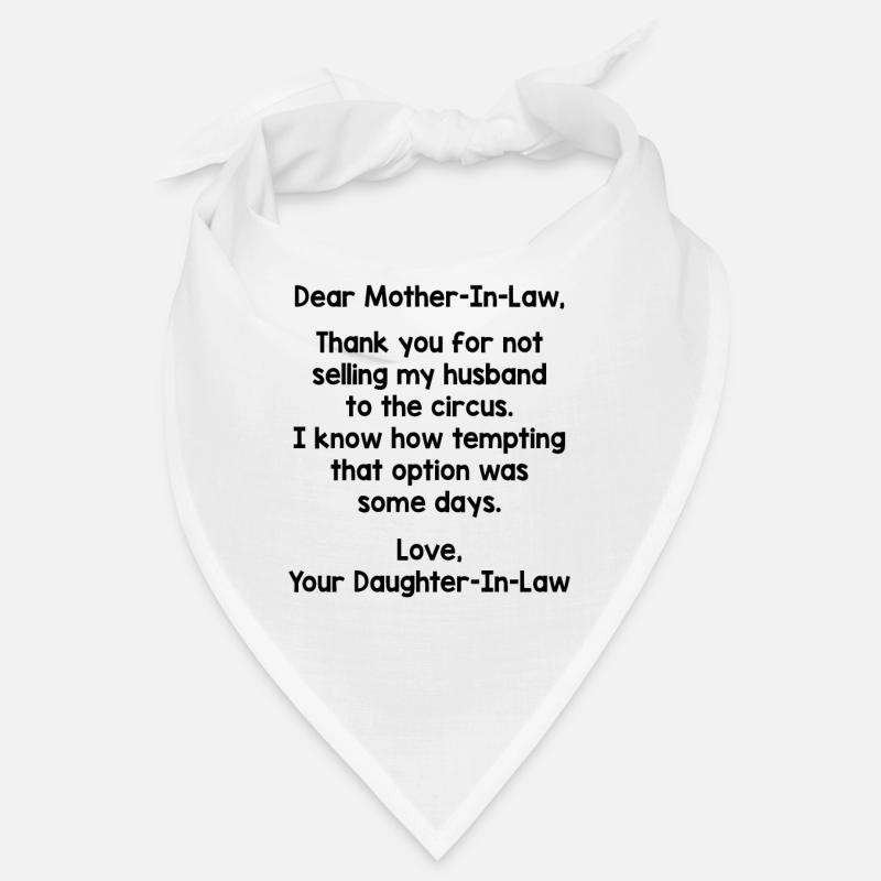 Chère belle-mère, merci de ne pas vendre Bandana