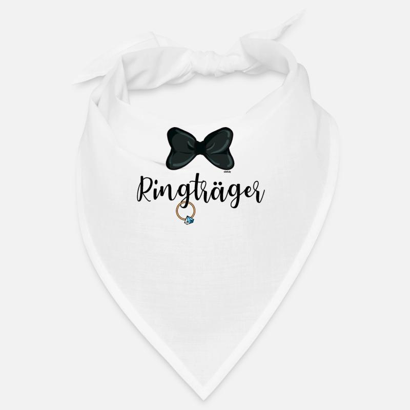 Ringträger Ring Security Hochzeit JGA - Bandana - Weiß