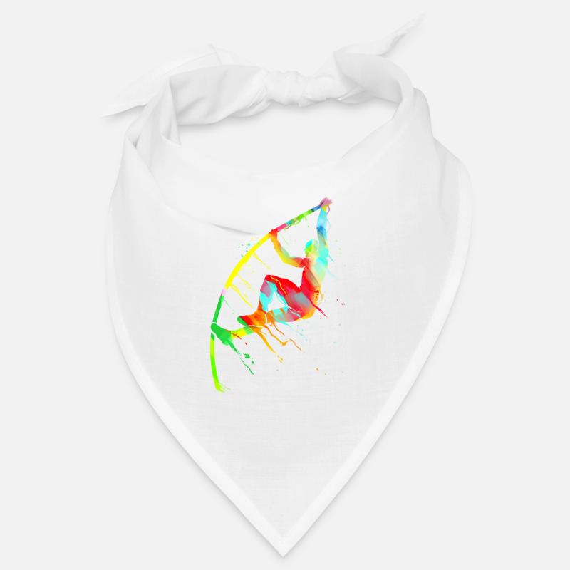Stabhochsprung Leichtathletik Stabspringer - Bandana - Weiß