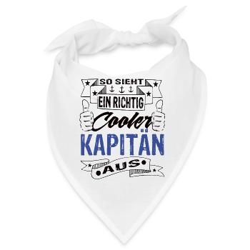 Kapitän - Bandana - Weiß - Vorne