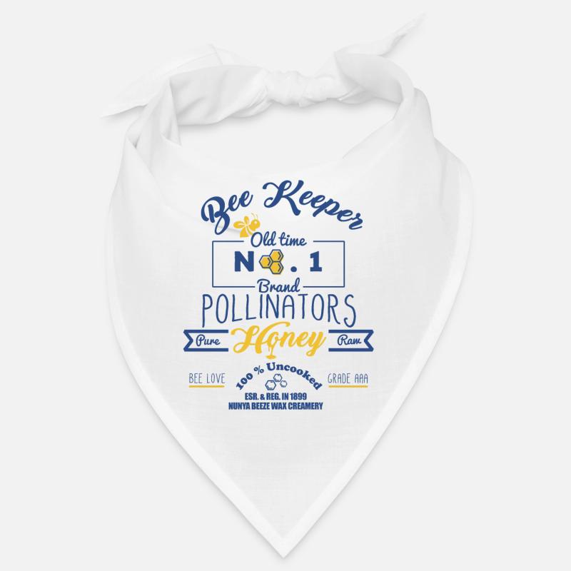 Bee Keepers Pollinators Honey Farmer Bottle Label Bandana