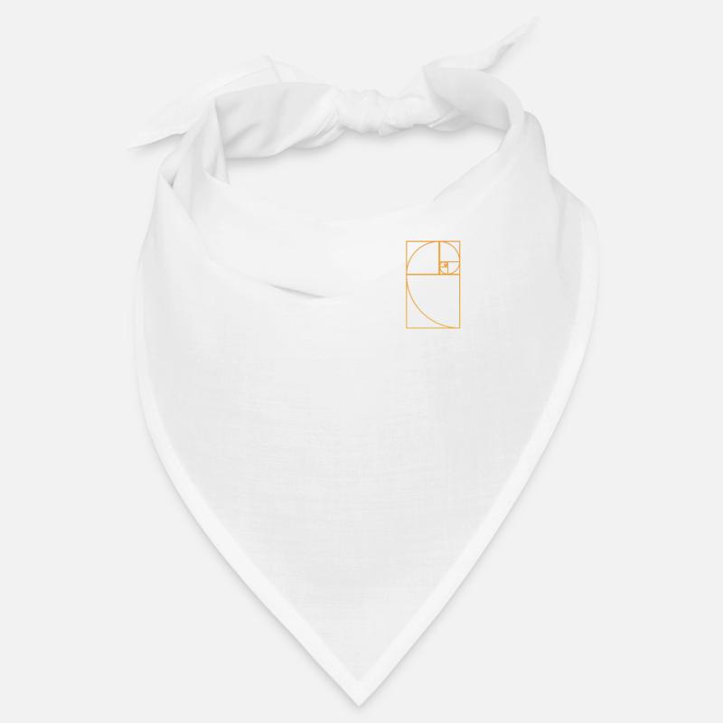 Section dorée en spirale de Fibonacci Bandana