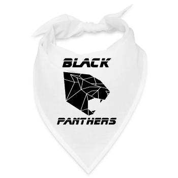 Black Panther, Panther, Sport, Team, Geschenkidee, - Bandana - Weiß - Vorne