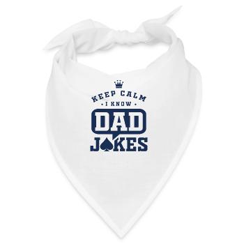 Dad Jokes - Bandana - Weiß - Vorne