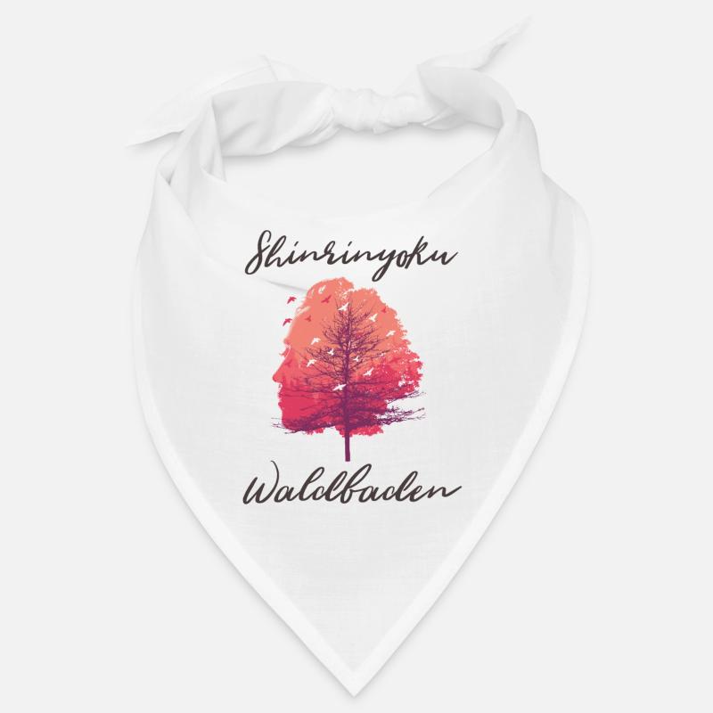 Shinrinyoku forest bathing tree and forest with face Bandana