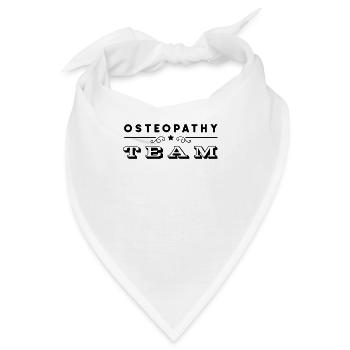 Heilpraxis Osteopathie Osteopathin Osteopath Team - Bandana - Weiß - Vorne