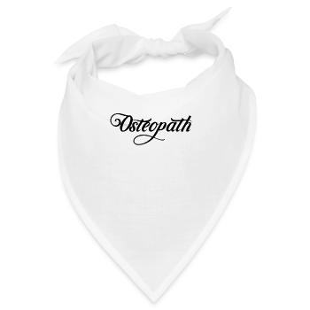 Osteopathin Osteopath Heilpraxis Osteopathie Team - Bandana - Weiß - Vorne