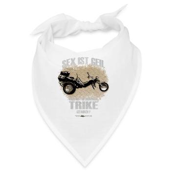 TRIKE KÖNIGE / SEX IST GEIL TRIKE - Bandana - Weiß - Vorne