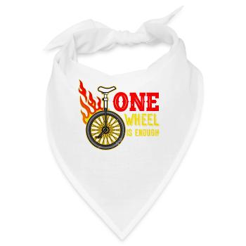 Einrad - Bandana - Weiß - Vorne
