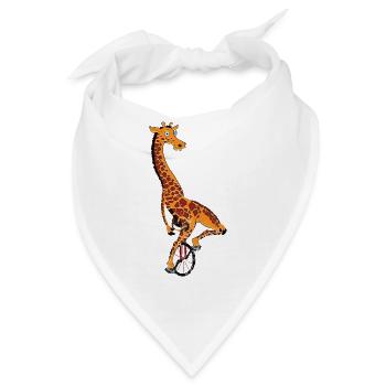 Einrad, Einrad Giraffe - Bandana - Weiß - Vorne