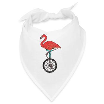 Einrad, Einrad Flamingo - Bandana - Weiß - Vorne