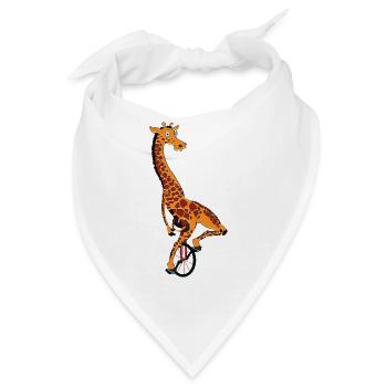Einrad, Einrad Giraffe - Bandana - Weiß - Vorne