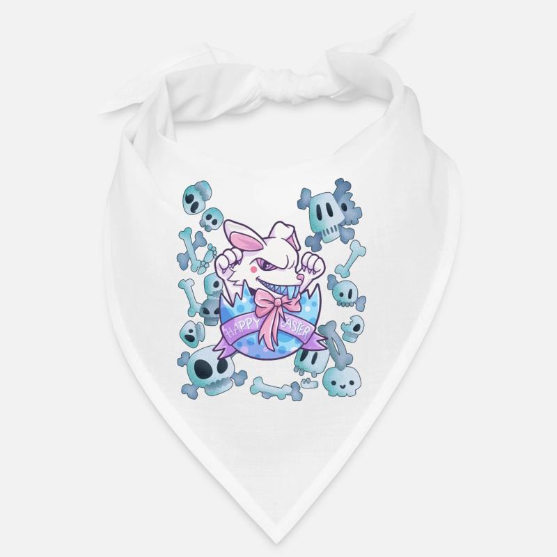 Osterhase Friedhof Totenkopf Geschenk Bandana