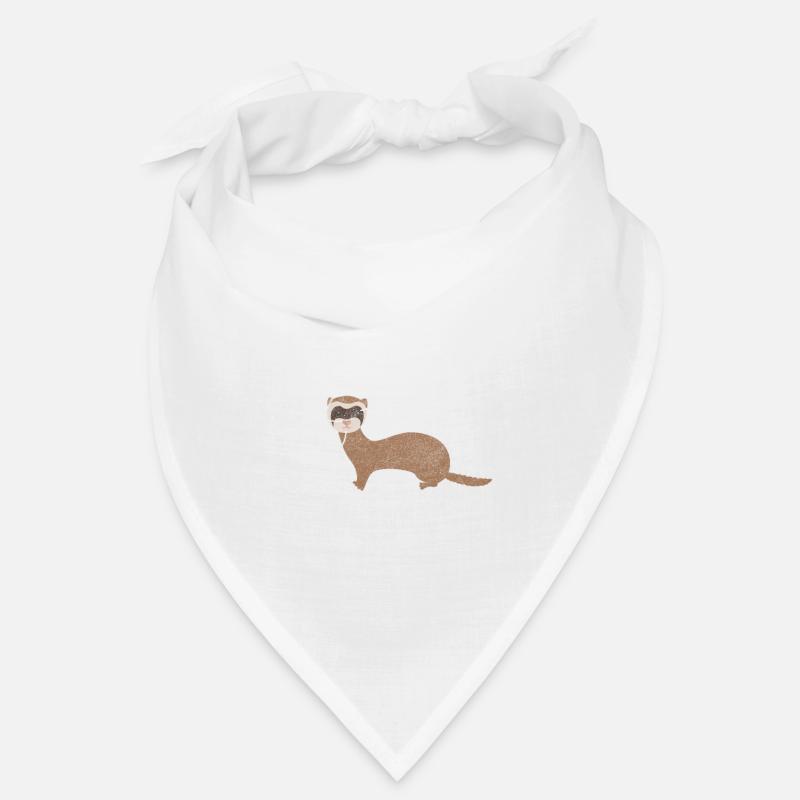 Frettchen - Bandana - Weiß