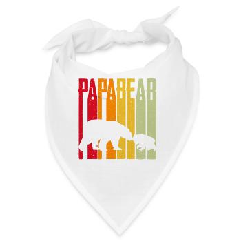 Papa Bear - Bandana - Weiß - Vorne