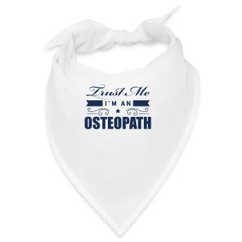 Osteopath Praxis Osteopathie Heilkunde Heilpraxis - Bandana - Weiß - Vorne