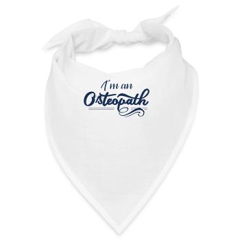 Ich bin Osteopath - Bandana - Weiß - Vorne