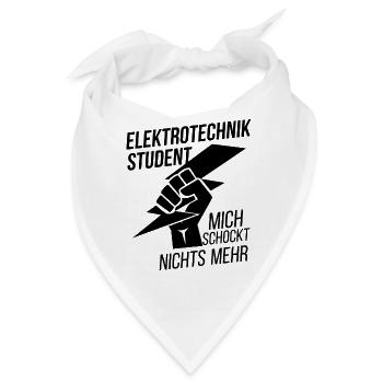 Elektrotechnik Student - Bandana - Weiß - Vorne