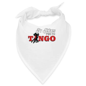 Tango, Tango Tänzer - Bandana - Weiß - Vorne