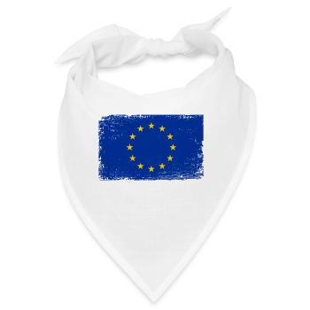 Europawahl EU Europa Flagge - Bandana - Weiß - Vorne