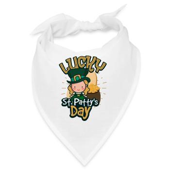 St. Patricks Day - Bandana - Weiß - Vorne