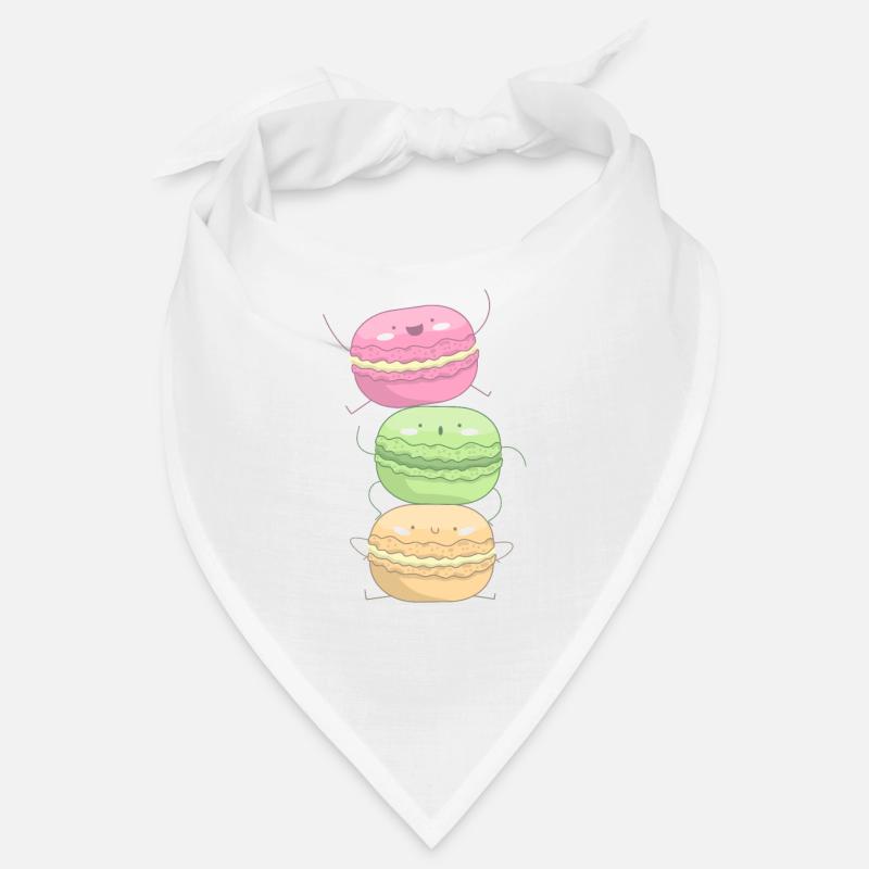 Funny macarons gift for bakers Bandana