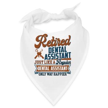 Retired Dental Assistant - Bandana - Weiß - Vorne