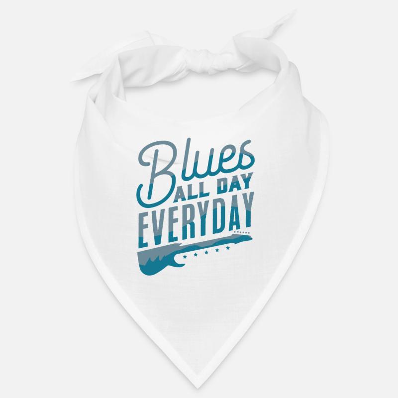 Blues - Bandana - blanc