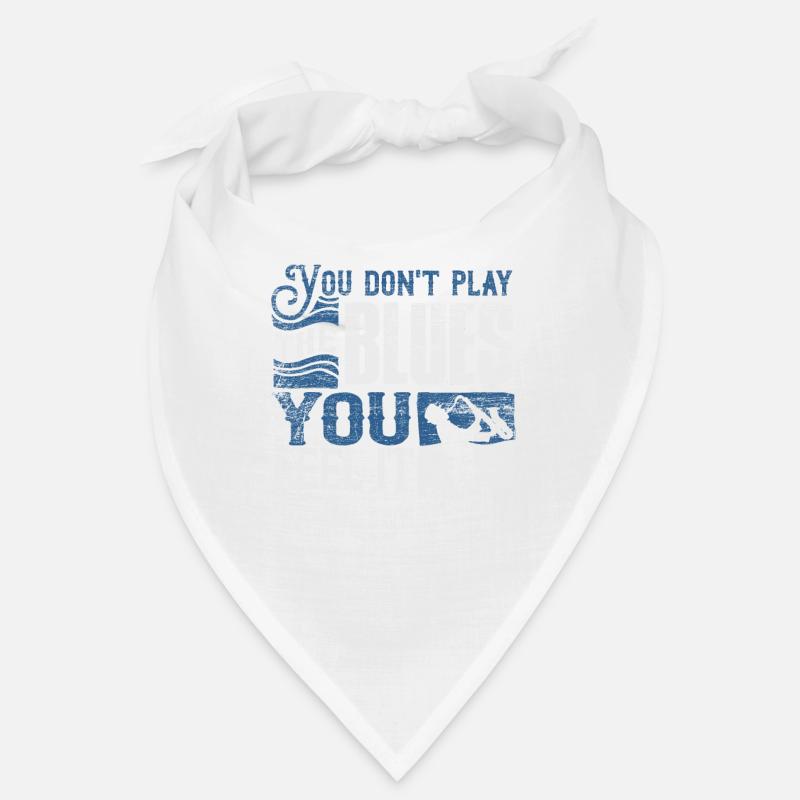 Blues - Bandana - blanc