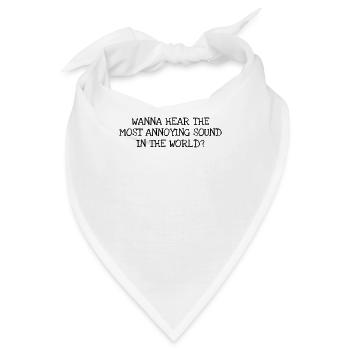 Annoying Sound - Bandana - Weiß - Vorne