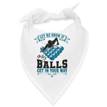Billard - Bandana - Weiß - Vorne