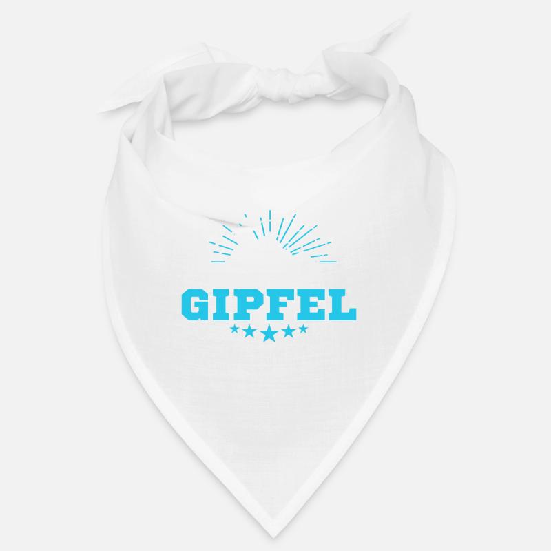 Berge Wanderer Bergsteiger Klettern - Der Berg ruf - Bandana - Weiß