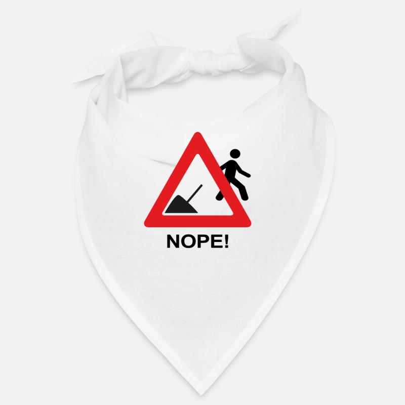 Inscrivez-chantier de construction pas envie de travailler non - Bandana - blanc
